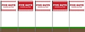Five Guys Flag - Red Five Pack