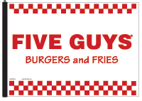 Five Guys Flag - White