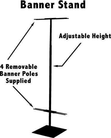 2' x 6' Vertical Banner Stand
