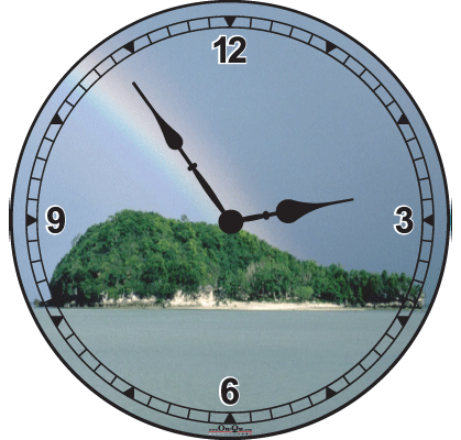 Island Rainbow Clock