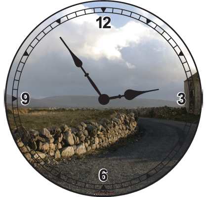 Ireland Countryside Clock