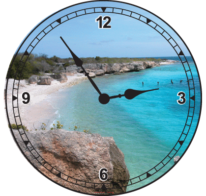 Tropical Coast Clock