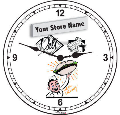 Custom Deli Clock