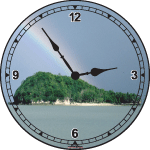 Island Rainbow Clock