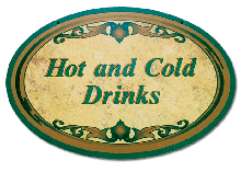 Hot and Cold Drinks Sign