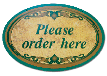 Please Order Here Sign