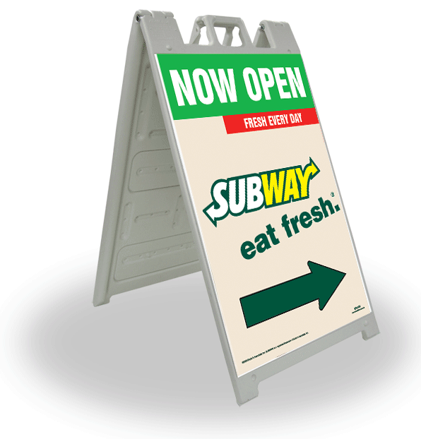 2' x 3' Now Open-Full Color A-Frame