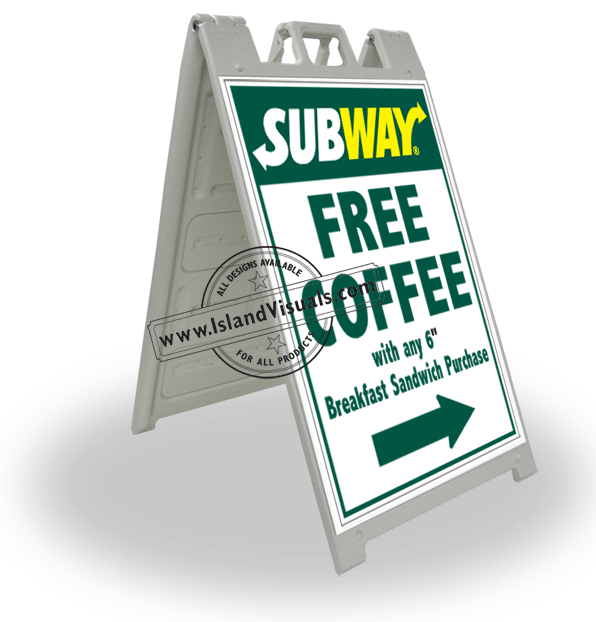 2' x 3' Free Coffee A-Frame