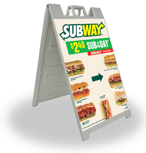 $2.49 Daily Specials - Full Color A-Frame