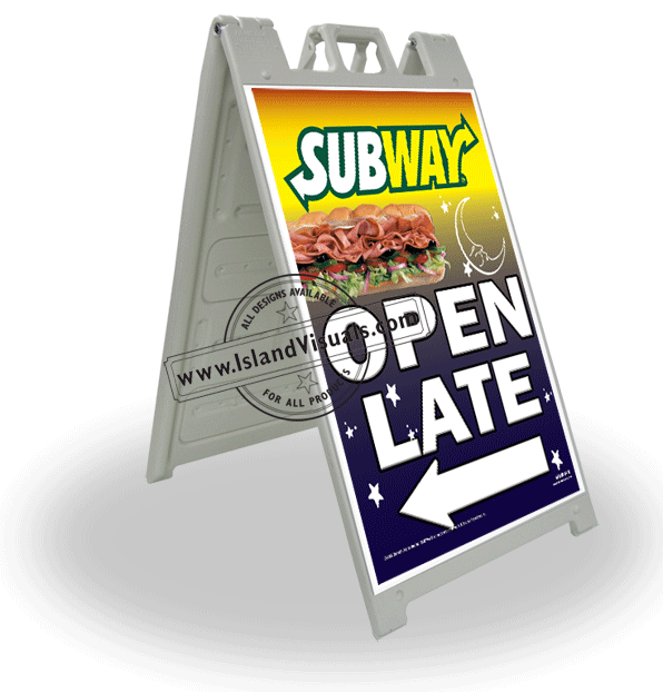 2' x 3' Open Late A-Frame