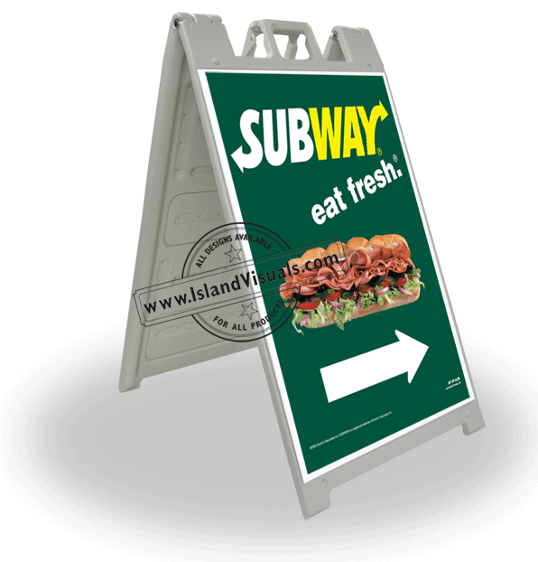 2' x 3' Subway Eat Fresh - Full Color A-Frame