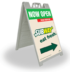 2' x 3' Now Open-Full Color A-Frame