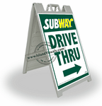2' x 3' Drive Thru Now Open A-Frame