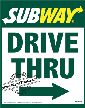 Extra Panel for the Outdoor Self Standing Sign - Drive Thru Now Open