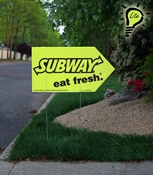 Arrow Lite Picket Sign