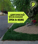 Arrow Lite Picket Sign
