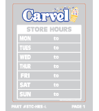 Carvel Static Cling Package
