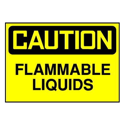 Caution Sign- Flammable Liquid