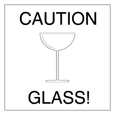 Caution Sign- Caution Glass