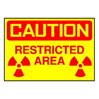 Caution Sign- Restricted Area