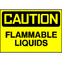 Caution Sign- Flammable Liquid