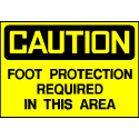 Caution Sign- Foot Protection Required