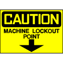 Caution Sign- Lockout Point