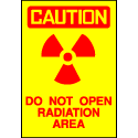 Caution Sign- Radiation Area