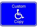 Custom Handicap Sign