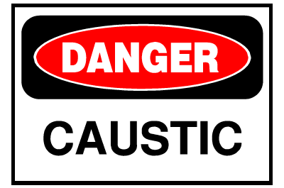 Danger Sign- Caustic
