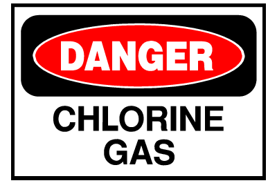 Danger Sign- Chlorine Gas