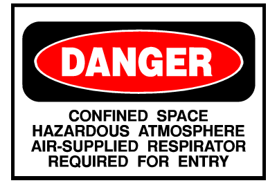 Danger Sign- Confined Space Hazardous