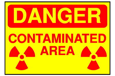 Danger Sign- Contaminated Area