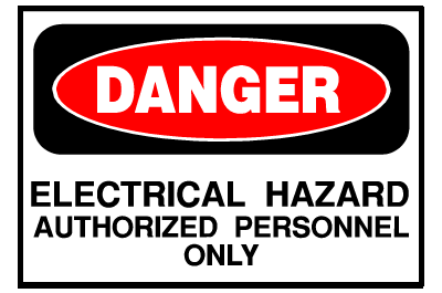 Danger Sign- Electrical Hazard