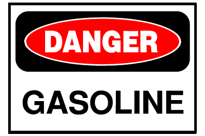 Danger Sign- Gasoline
