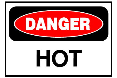 Danger Sign- Hot