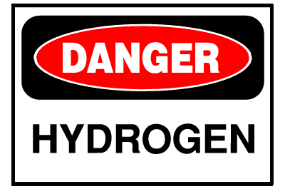 Danger Sign- Hydrogen