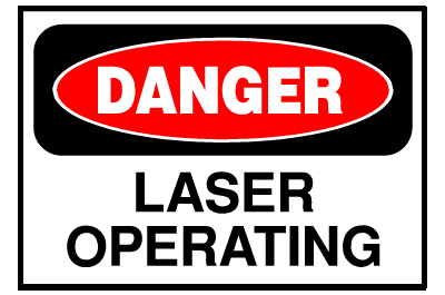 Danger Sign- Laser Operating