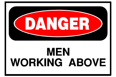 Danger Sign- Men Working Above