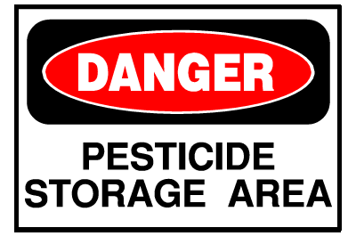 Danger Sign- Pesticide Storage Area