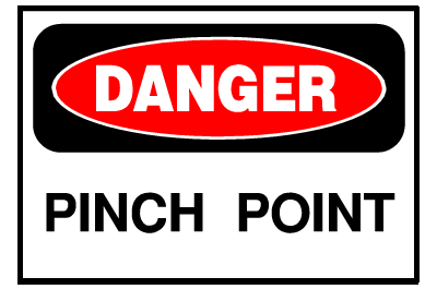 Danger Sign- Pinch Point