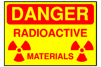 Danger Sign- Radioactive Material
