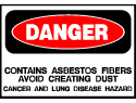 Danger Sign - Contains Asbestos