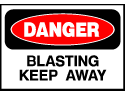 Danger Sign- Blasting