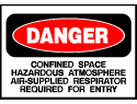 Danger Sign- Confined Space Hazardous