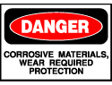 Danger Sign- Corrosive Material