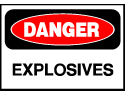 Danger Sign- Explosives