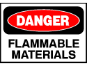 Danger Sign- Flammable Material