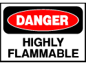 Danger Sign- Highly Flammable