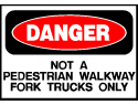 Danger Sign- Not a Walkway